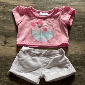 Sparkly Build a Bear Short Set